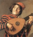 リュートを演奏する道化師の肖像画 オランダ黄金時代のフランス・ハルス
